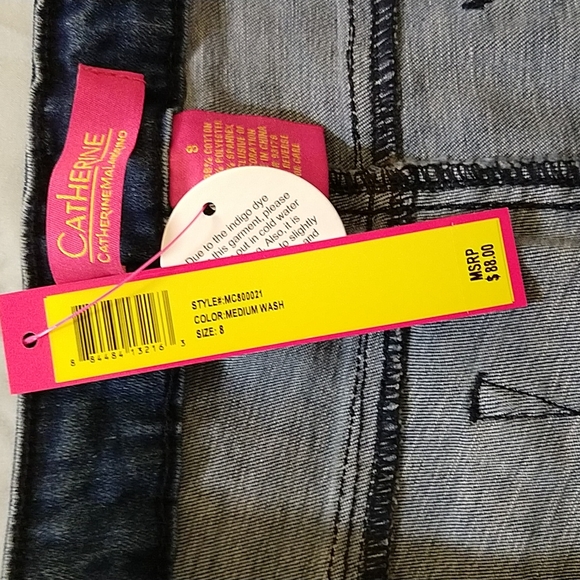 CATHERINE MALANDRINO Flare Leg Jeans Medium Wash - Picture 6 of 11